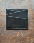 Card Wallet - Black Cowhide & Deerskin