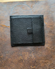 Card Wallet - Black Cowhide & Deerskin