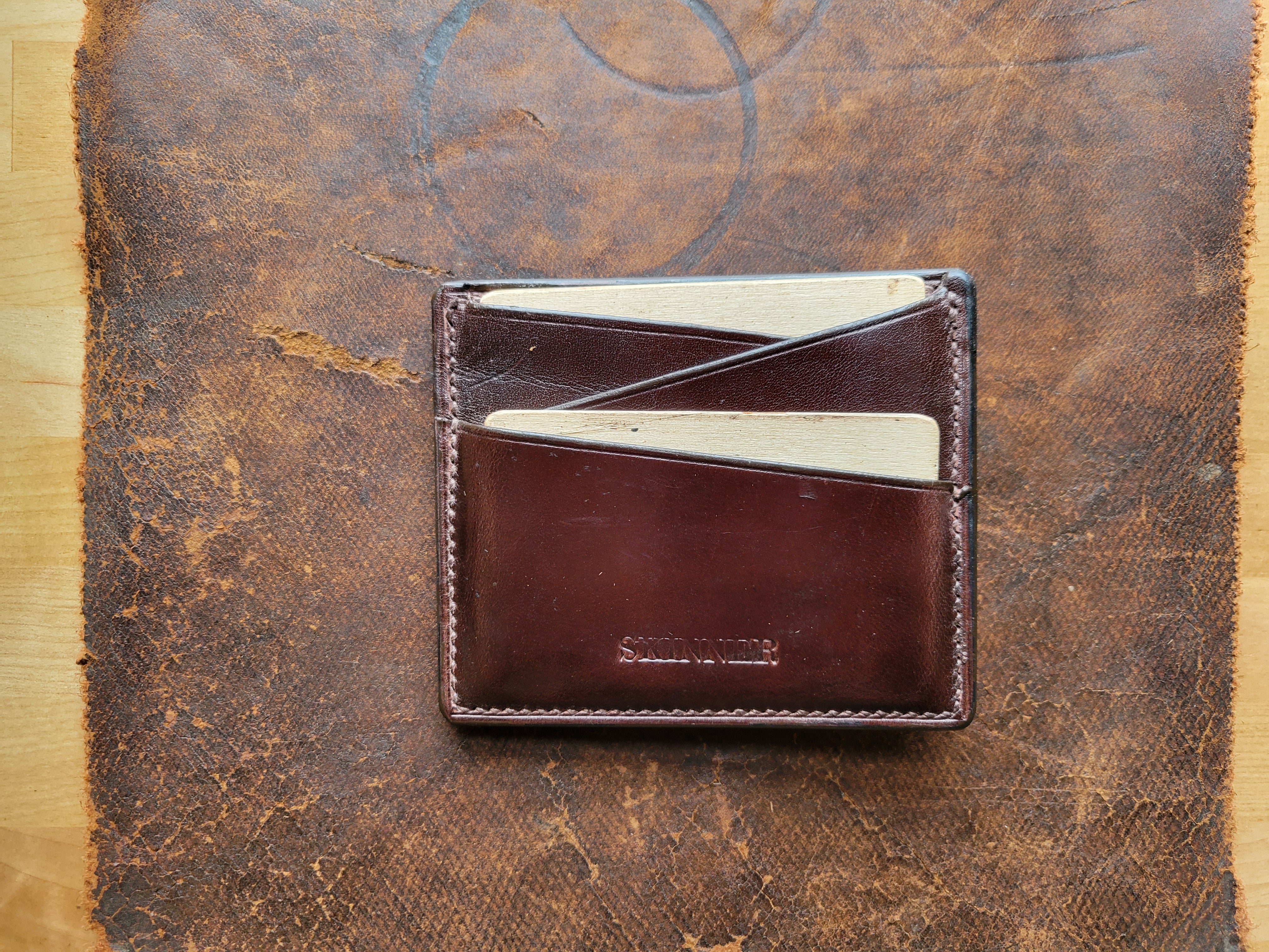 Card Wallet - Dark Brown Cowhide