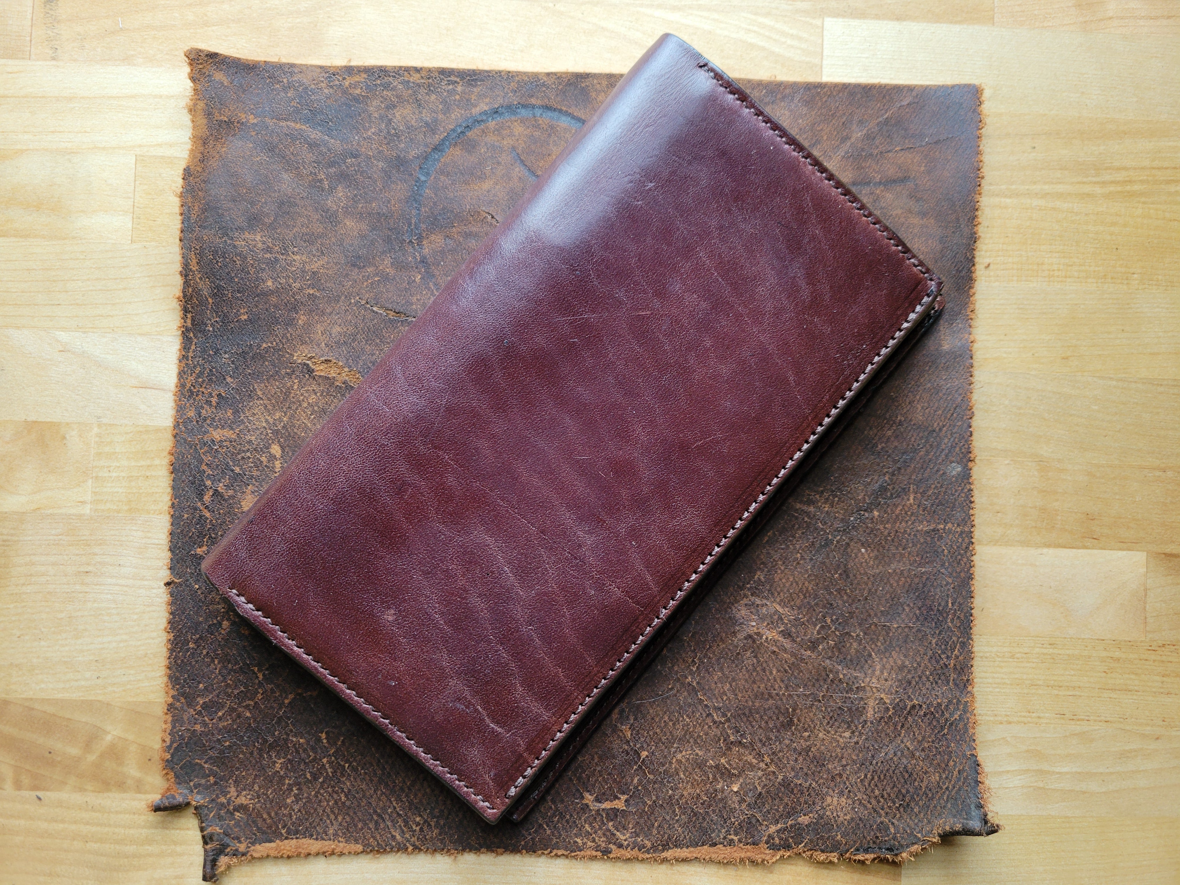 Long Wallet - Dark Brown Cowhide